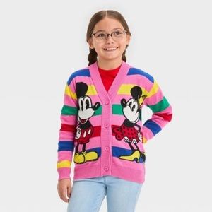 Disney 100 girls minnie and mickey cardigan